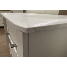 Nashville Dressing Table in White with Damaged Side