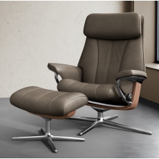 Stressless Paul Medium Swivel Chair & Footstool - Cross Base Stressless Paul Medium Swivel Chair & Footstool - Cross Base