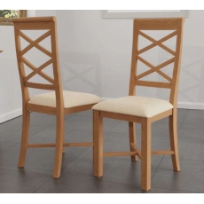 Newton Oak Finish Cross Back Dining Chair Newton Oak Finish Cross Back Dining Chair