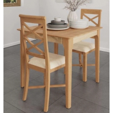 Newton Oak Finish Small Fixed Top Square Dining Table Newton Oak Finish Small Fixed Top Square Dining Table