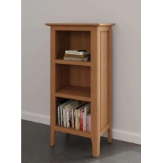 Newton Oak Finish Small Narrow Bookcase Newton Oak Finish Small Narrow Bookcase