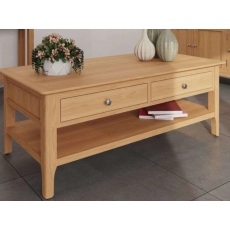 Newton Oak Finish Large Coffee Table Newton Oak Finish Large Coffee Table