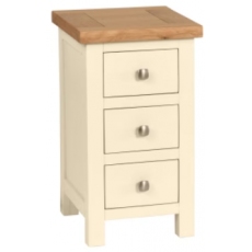 Rutland 3 Drawer Compact Bedside Chest Rutland 3 Drawer Compact Bedside Chest