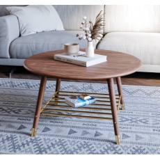 Nevada Round Coffee Table - Available in Ash or Walnut Nevada Round Coffee Table - Available in Ash or Walnut