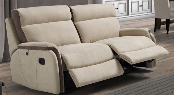 Sofa with one discount recliner