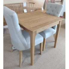 Newton Small Dining Table with 2 x Curved Back Upholstered Chairs