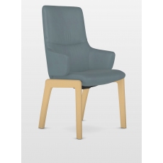 Stressless Mint (Low Back) Dining Arm Chair with D100 Legs