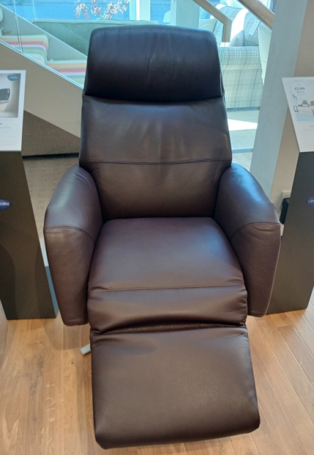 Stressless Scott Power Recliner Chair with Heat and Massage