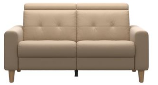 Sressless Anna 2 Seater Sofa with Manual Headrests