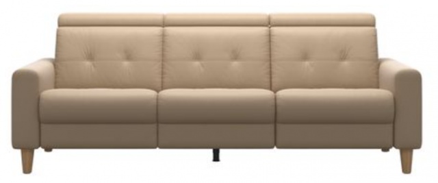 Stressless Anna 3 Seater Sofa with Manual Headrests