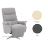 IMG Space Leather Swivel Recliner Chair with integrated Footrest