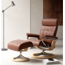 Stressless Small Erik Chair with Footstool - Signature Base